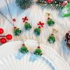 Serie navideña ~ otoño e invierno nuevos pendientes navideños únicos pendientes de moda de alta gama para mujer adornos navideños