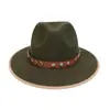 Chapéu Xizang Europeu e Americano Transfronteiriço Outono e Inverno Novo Chapéu de Cowboy Xizang Feminino Chapéu para Homens e Mulheres Acessórios de Chapéu com Cabeça de Touro para Exterior