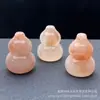 Pendente Selo de Cabacinha Fermentada Flor de Pessegueiro de Seda Dourada de Xinjiang Jade Pingente de Cabacinha Tridimensional de Jade Pingente de Jade Lembrança