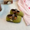 Zapatos Mary Jane Retro de Corte Bajo Birkenstock con una Sola Tira para Niñas 2026 Otoño Nuevos Zapatos Franceses para Conducir Zapatos Planos de una Sola Tira
