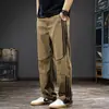 Calças Casuais de Secagem Rápida Novas de Verão Masculinas Largas Tamanho Grande Calças de Perna Reta Calças Esportivas Finas Masculinas de Perna Larga Tendência Tendência