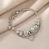Pulsera Ala de Ángel Panjia Estilo Ins Alto Valor de Color Pulsera Desmontable DIY Pando Pulsera Ajustable de Tirar