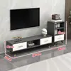 Mueble de TV Moderno Sencillo, Sala de Estar Nórdica, Mueble de TV para Apartamento Pequeño, Combinación con Mesa de Café, Muebles Sencillos, Mueble de Piso, Lujo Ligero