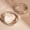 Brincos de Prata Europeus e Americanos Cruzados Moda Diamante Bambu Curvos Brincos Simples Elegantes Brincos de Nicho de Alta Qualidade para Mulheres