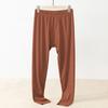 Calça comprida masculina de veludo dupla face sem costura para outono e inverno, à prova de frio, temperatura constante, aquecimento, forrada com fleece, calça de outono quente, leggings