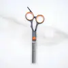 Nuevas Tijeras Profesionales para Cortar el Cabello en Negro y Naranja, Estilo Desmontable para Uso en Casa, Herramienta para Cortar y Entresacar el Cabello con Punta Afilada