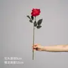 Rosa de terciopelo de tres cabezas, flores artificiales estilo INS, fabricante de decoraciones de alta gama para sala de estar, mesa de comedor, boda, flores artificiales al por mayor