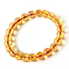 Nuevo Pulsera de Amatista para Mujer, Cuentas de Cristal Morado Translúcido, Pulsera Lista para Usar, Pulsera de una Sola Vuelta con Cuentas, Regalo para Hombres y Mujeres