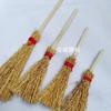 Escobas de Paja Natural Atadas a Mano Transfronterizas, Decoraciones Artesanales, Mini Escobas de Paja para Manualidades 4-18cm