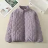 Nueva chaqueta de algodón con cuello alto para otoño e invierno, abrigo ligero de algodón, prenda exterior casual y cálida para ir al trabajo, chaqueta de algodón de corte holgado para madres