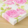 Loja de Guardanapos Estampados com Flores de Rosa Transfronteiriços Restaurante Posicionamento Lenço Facial Doméstico Sem Perfume Flexível Denso Guardanapo