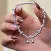 Pulsera de campana colgante de bambú de plata esterlina s925 para mujer, diseño de nicho de lujo, ligera, regalo para novia.