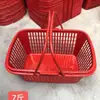 Cesta de Plástico Roja para Recolección de Fresas, Caja de Regalo para Empaque de Frutas, Cesta de Huevos con Tapa, Arándano Rojo, Cereza, Mora