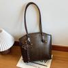 Bolso Tote Retro de Alta Gama Transfronterizo para Otoño e Invierno 2026 Nuevo Bolso de Mano Casual Versátil Bolso de Hombro