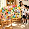 Decoración para la ceremonia de inauguración del jardín de infantes, letreros de bienvenida, tableros de exhibición, decoraciones para la entrada del salón de clases de primaria, tableros KT ambientales