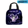 3D Novo Impresso Sanrio kuromi kuromi Picnic Bag Escola Primária Estudante Portátil Saco de Gelo Saco de Almoço Infantil