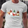 Top de Verano para Hombre de Manga Corta, Cuello Redondo, Corte Relajado y Cuadros, para Fiesta, Vacaciones, Regalo