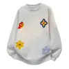 Moletom Masculino Moletom Americano Gola Redonda Outono e Inverno Interno Bordado Mangas Longas 2025 Outono Solto Casual para Meninos e Meninas