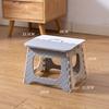Taburete pequeño de plástico para el hogar, taburete bajo, taburete plegable portátil, taburete sencillo para sala de estar, dormitorio, taburete pequeño, taburete para pesca al aire libre.