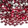 Rhinestones Redondos Planos Serie Roja al por Mayor para Uñas Artísticas DIY Accesorios de Rhinestone de Cristal