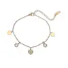 Pulsera de Acero Inoxidable con Corazón de Circonita Bañado al Vacío, Simple y Elegante, Única y Versátil, Joyería que no se Desvanece