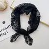 Promoção Primavera/Verão Estilo Coreano Atmosférico Delicado Artístico Lenço de Cabeça Doce Renda Triângulo Lenço para Mulheres Viagem Foto Decoração