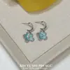 Brincos de Flor Estilo Simples e Doce para Mulheres, Modernos e de Alto Padrão, Brincos Exquisitos, Estilo Luxo Leve, Acessórios de Orelha Florais de Nicho e Versáteis