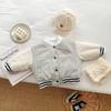 Chaqueta acolchada de béisbol de invierno para bebé, bonita chaqueta informal, gruesa y cálida, ropa de moda para niño