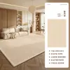 Alfombra tipo crema para la sala de estar, modelo nuevo, lavable, limpiable con paño, impermeable, resistente a las manchas, alfombra y tapete para el hogar de fácil cuidado para el dormitorio