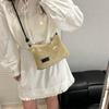 Bolso Cuadrado Pequeño Tejido de Paja Retro Simple al por Mayor Bolso de Mujer 2025 Verano Nuevo Estilo Bolso de Hombro Bolso Cruzado Versátil