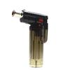 Encendedor de antorcha de soldadura de plástico transparente de escritorio, de alta temperatura, con bloqueo de codo, a prueba de viento, inflable, de fábrica, venta al por mayor
