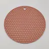 Almohadilla Aislante de Calor de Panal Redonda de Silicona Almohadilla para Olla de Arena Mantel para Mesa de Comedor Posavasos de Silicona Antideslizante Aislamiento de Calor Cocina Anti-escaldaduras Alta Temperatura