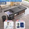 Cama de champú de masaje multifuncional eléctrica con terapia de pies, fumigación, calentador de agua, circulación de agua, peluquería, peluquería