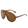 Gafas de Sol de Una Pieza con Montura Grande Estilo Europeo y Americano, Modernas y Elegantes, Protección Solar, Versátiles para Exteriores, Gafas de Sol Integradas