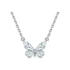 Série de Colares de Borboleta Feminina Borboleta Azul Inteligente Estilo Fluorescente Mais Fácil de Combinar Temperamento de Alto Padrão Luxo Leve Corrente Aurora para Clavícula