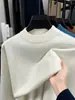 Suéter de Punto Grueso con Cuello Medio Alto para Hombre de Invierno, Capa Base Cálida, Suéter de Lana para Hombre, Ropa Interior, Top para Hombre