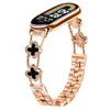 Adecuado para Pulsera Xiaomi 8/9, Correa de Reloj con Incrustaciones de Diamantes de Trébol de Cuatro Hojas, Pulsera de Moda Xiaomi 10 para Mujer