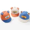 Nueva Gorra de Béisbol Infantil con Protección Solar de Dibujos Animados Lindos y Visera Suave para Primavera y Otoño, Diseño de Oso, Adecuada para Niños y Niñas