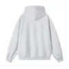 2026 Novo Moletom Masculino Estilo Americano High Street Peso Pesado Fita Blocos de Cor Cor Sólida Manga Longa Cardigan com Capuz