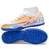 2025 Novo Cross-Border Moda Juvenil Estudantil Masculina e Feminina Cano Alto Espigão Longo Sapatos de Futebol Fabricante Vendas Diretas e Entrega