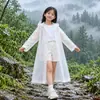 Impermeable Infantil de EVA No Desechable Poncho de Lluvia de una Pieza para Estudiantes de Primaria al Aire Libre Impermeable con Capucha Senderismo Venta al por Mayor Impermeable