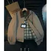 Jaqueta masculina estilo japonês, com blocos de cor, lapela e mangas compridas, para trabalho, nova coleção outono de 2026, estilo americano, legal, com bolsos grandes, casual