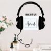 Grande Promoção Música é Minha Vida Adesivo para Switch de Fone de Ouvido Musical Decoração Criativa para Casa Adesivo de Parede Fx22