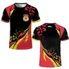 Camiseta Estampada 3D da Bandeira Belga Camiseta Masculina com Padrão de Emblema Belga Venda Direta da Fábrica Fornecimento para Comércio Exterior