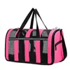 Bolsa de transporte portátil para animais de estimação, em malha respirável, para cães e gatos, com alça de mão e alça de ombro.