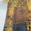 Tela brocada impresa vintage geométrica de rayón brillante para vestidos de mujer, bolsos, bufandas y telas florales hechas a mano, con patrones personalizables
