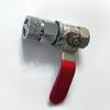 Boquilla de atomización de 4 puntos y 1 diente interno, totalmente de cobre, ajustable, para humidificación, eliminación de polvo, pulverizador a prueba de polvo, boquilla de pistola de niebla de pulverización de 13 mm