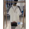 Estilo Edison Chen Jennie Malla Hueca Holgado Manga Corta Unisex Verano Versátil Camisa Polo Top de Punto