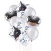 Juego de globos de feliz cumpleaños, decoración para fiesta de cumpleaños, globo de aluminio con lentejuelas y estrella de cinco puntas de 18 pulgadas