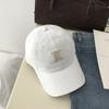 Nueva gorra de béisbol básica con letra K de primavera y verano 2022, femenina, moda coreana, ins, color liso, parte superior suave, visera, masculina